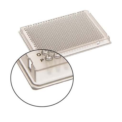 [GEN - WB 9-3396] AmpliStar Rigid Frame Skirted Low Profile 96-well PCR Plate, Black frame, Clear wells